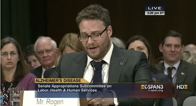 Actor Seth Rogen’s Senate Hearing on Alzheimer’s Research