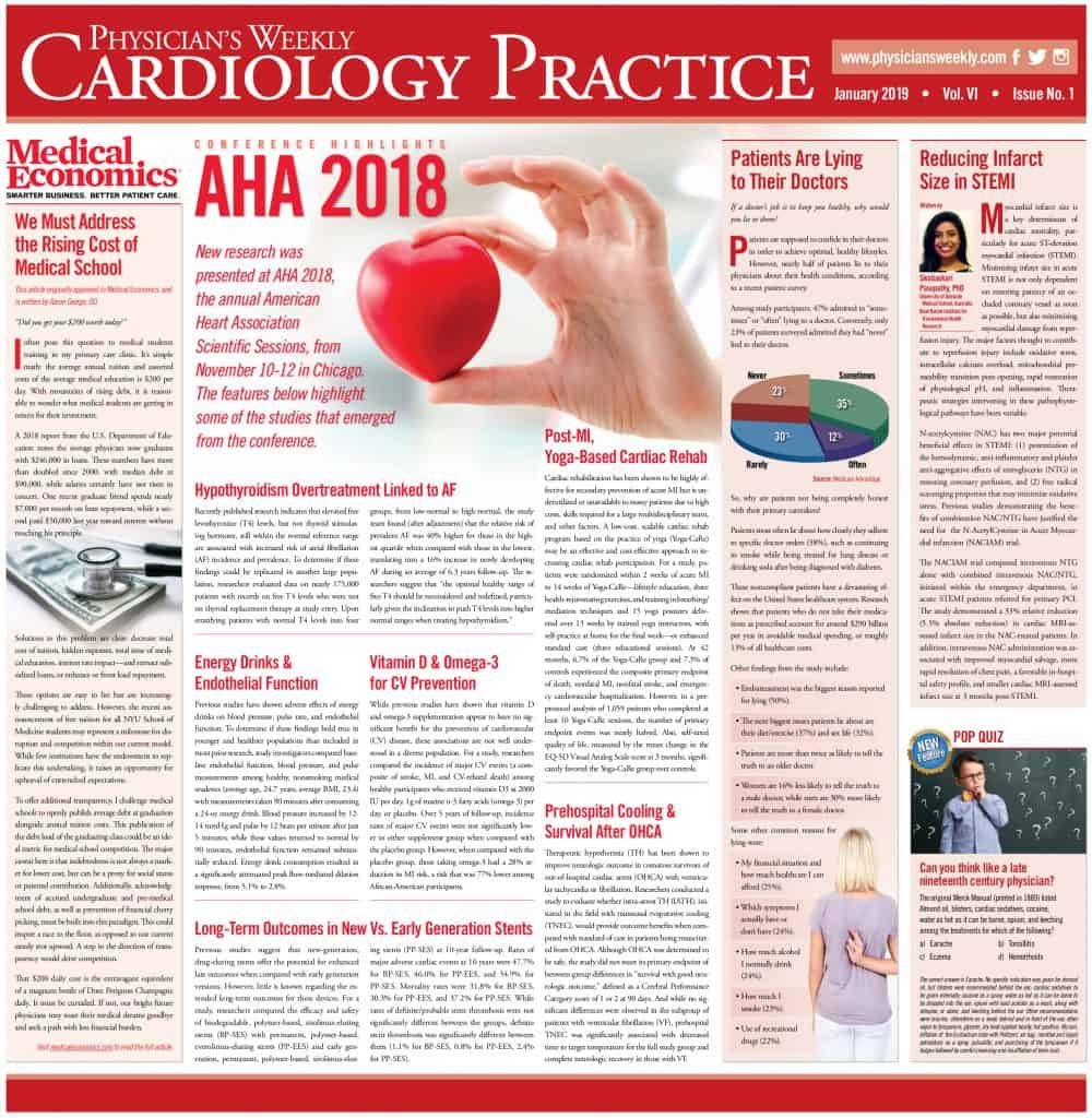 Cardiology Practice: January 2019