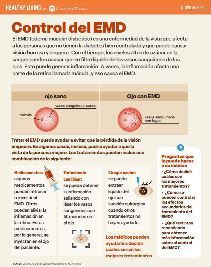 Una Vida Saludable Con Physician’s Weekly – Edema Macular Diabetico (Healthy Living With Physician’s Weekly – DME) Fall 2023