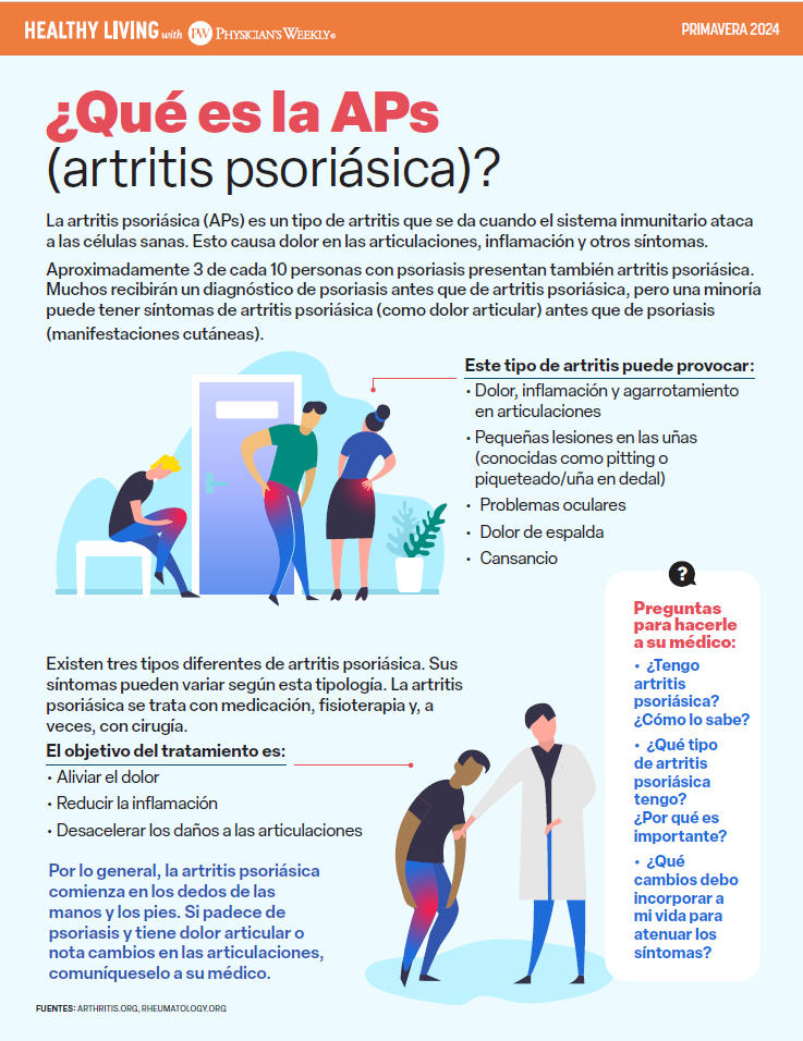 Una Vida Saludable Con Artritis Psoriásica (Healthy Living With Psoriatic Arthritis– Spring 2024)