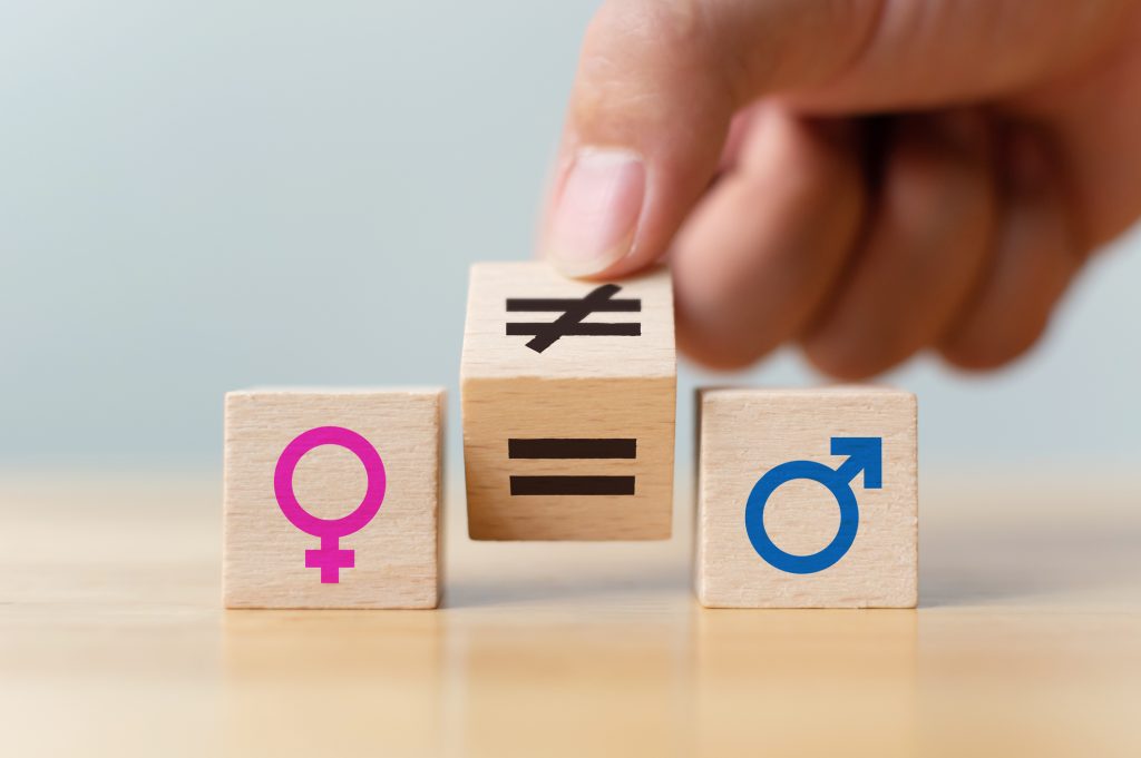 Images Search millions of premium-quality stock images and videos Search by image or video Concepts of gender equality. Hand flip wooden cube with symbol unequal change to equal sign stock photo