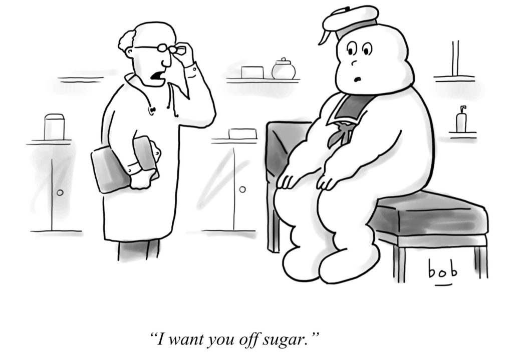 Sugar Medical Cartoon, comic, marshmallow, Stay Puft