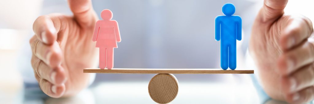 Equal Gender Balance And Parity. Job Pay Equality, men vs. women