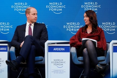 Britain’s Prince William tackles mental health taboo at Davos gathering