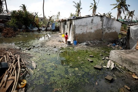 Amid ruined lives, Mozambique’s cyclone survivors face cholera, diarrhea