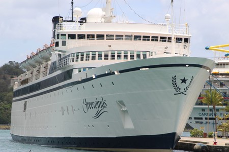 Scientology cruise ship faces renewed quarantine at home port in Curacao