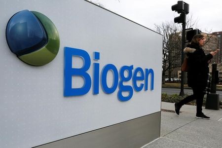 Biogen shares soar 32% on MS drug patent win over Mylan