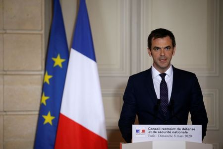 French health minister: could hope for slowdown in coronavirus infections in 8-12 days