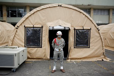 In battle against coronavirus, Colombia transforms military hospital