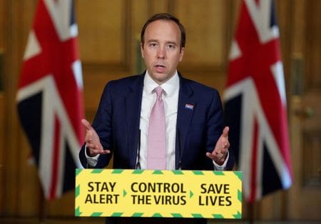 UK test and trace system is on course for June 1: health minister